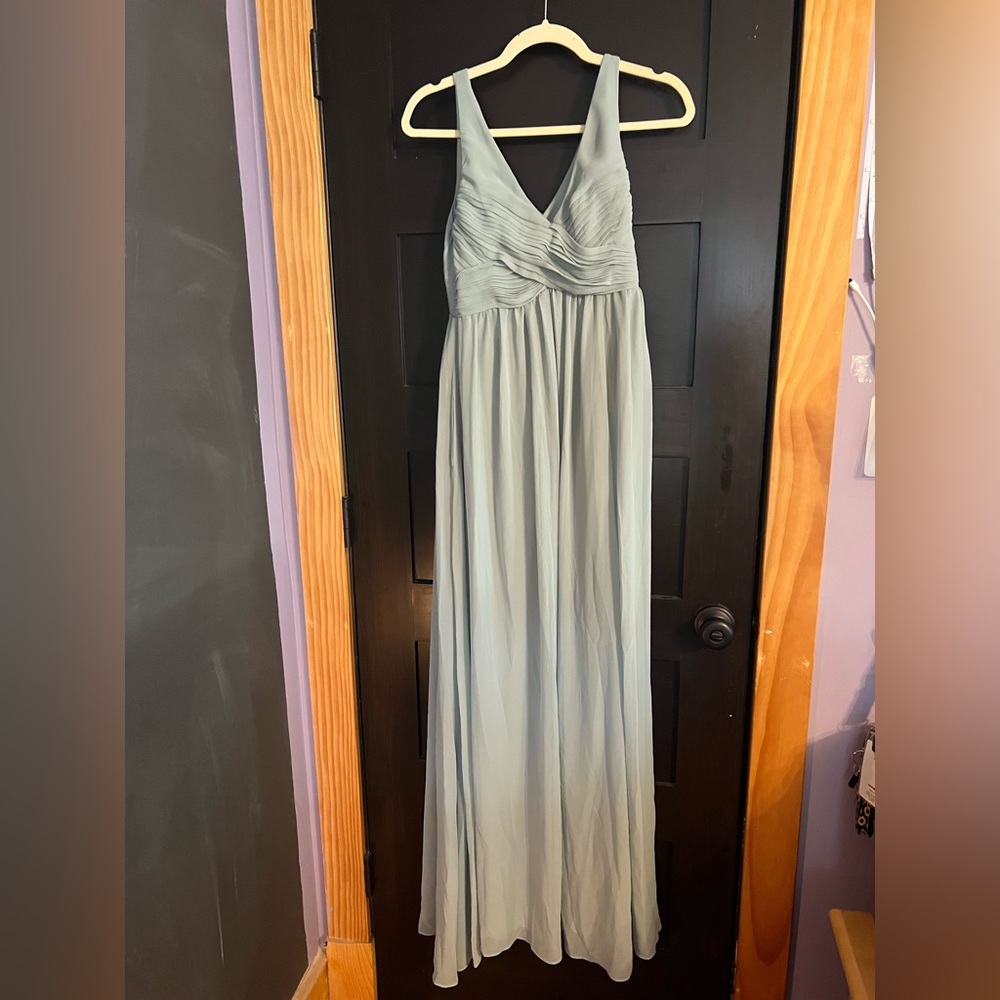 Sage green bridesmaids dress